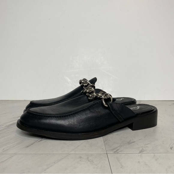 New! Free People Vida Black Leather Mule 10 - Picture 13 of 13